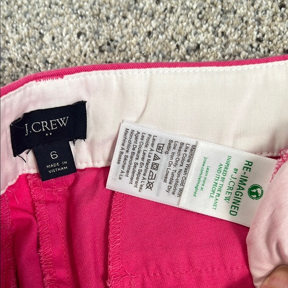 J. Crew Pink Bermuda Shorts Tailored Cotton Blend - Picture 3 of 3
